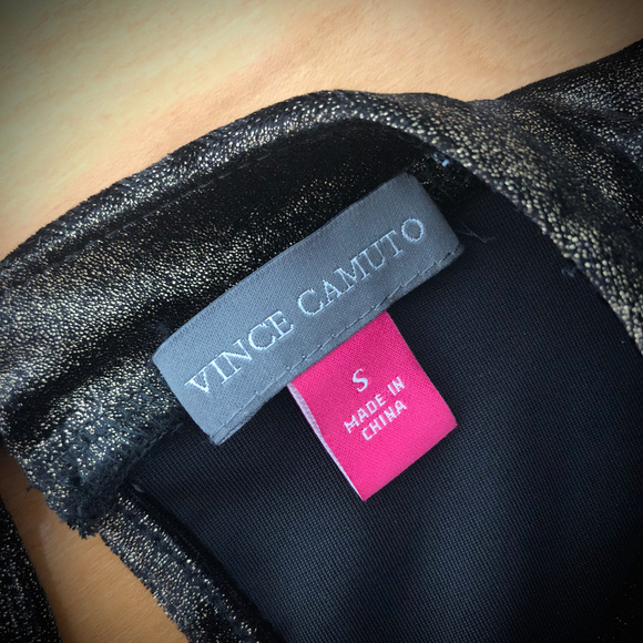 Vince Camuto NWT Stretch Shimmer Choker Tank Top - Picture 6 of 8